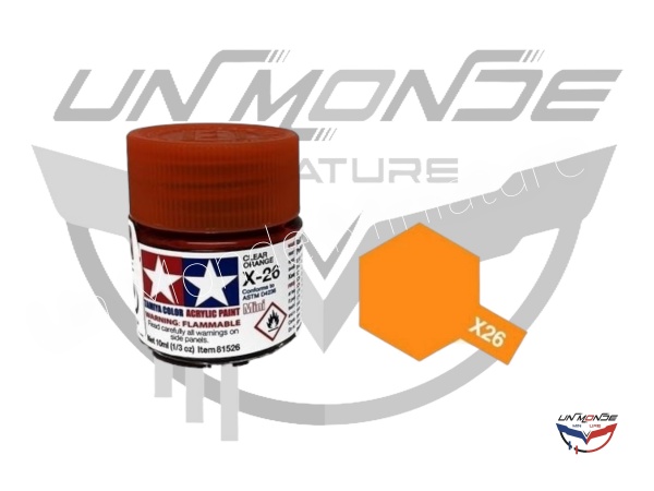 Acrylique X-26 Orange Translucide