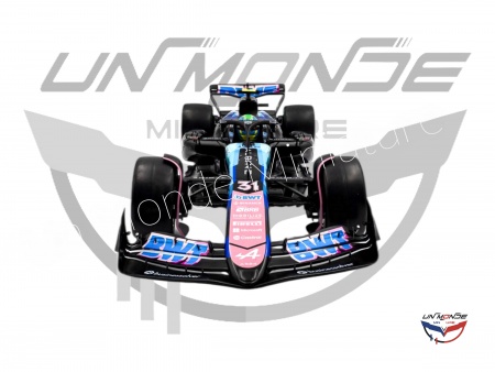 Alpine F1 team A524 E.OCON 2024 Blue