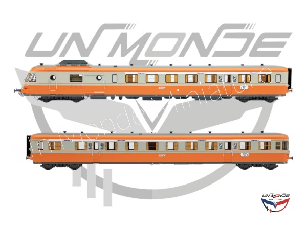 Autorail Diesel RGP I Avec Remorque livr�e Alpazur SNCF DCC Sound