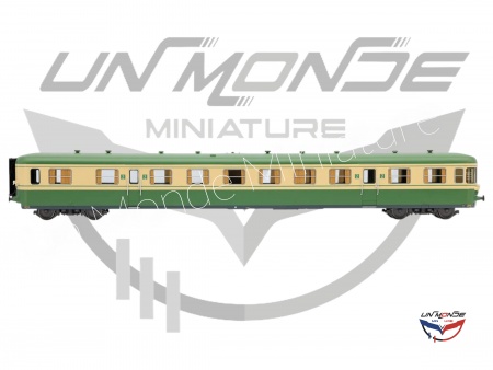 Autorail Diesel RGP I Avec Remorque livr&eacute;e Vert & Beige SNCF Analogique