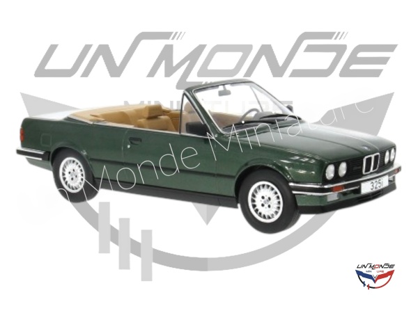 BMW 325i (E30) Cabriolet vert fonc 1985
