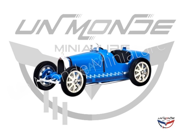 Bugatti TYPE 35 BLEU (Nouvelle dcoration - Sans roue de secours