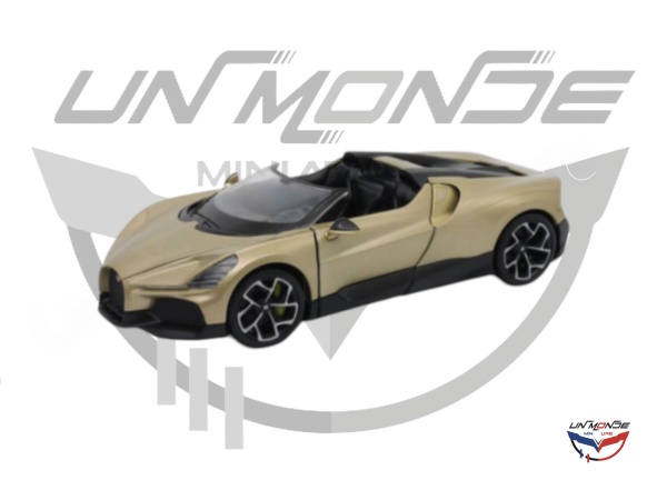 Bugatti W16 Mistral Gold and Black