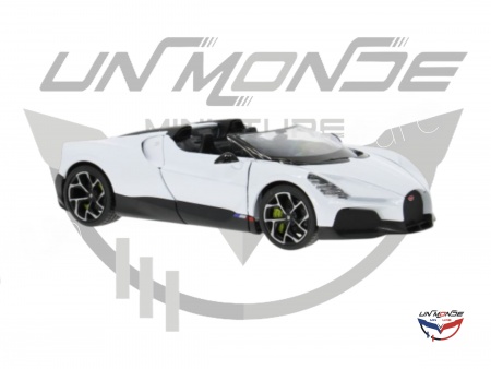 Bugatti W16 Mistral White and Black