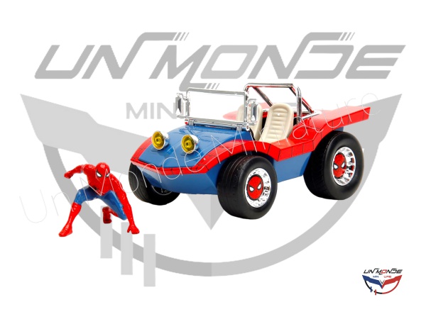 Buggy With Spiderman Figure Bi-Color