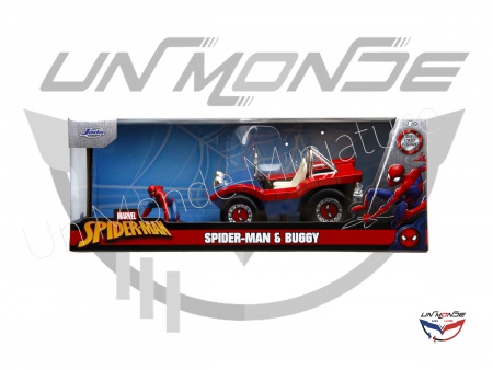 Buggy With Spiderman Figure Bi-Color