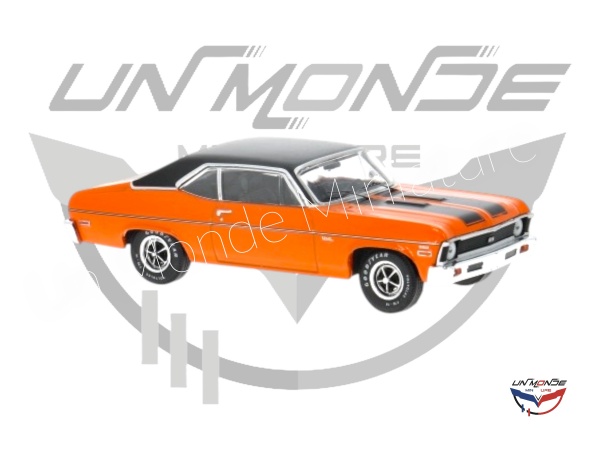 Chevrolet Nova SS orange & Noir 1971