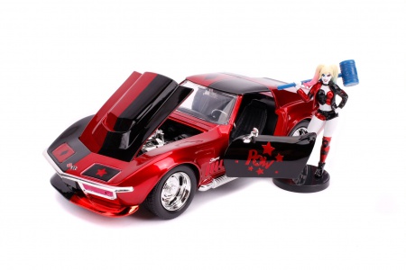 Chevy Corvette Stingray with Harley Quinn Figure