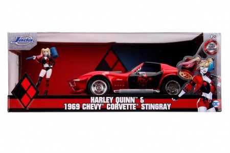 Chevy Corvette Stingray with Harley Quinn Figure
