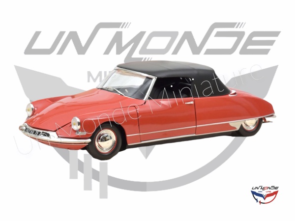 Citron DS 19 Convertible 1961 Corail Red