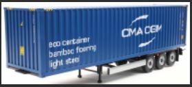 Container Trailer Blue
