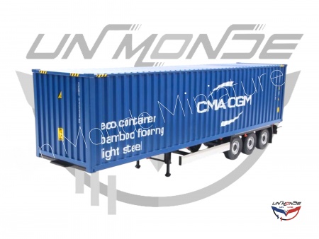 Container Trailer Blue