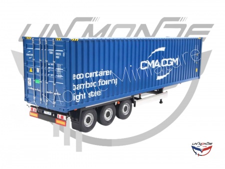 Container Trailer Blue