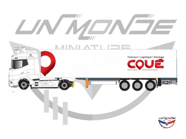 Daf XG Remorque Fourgon COUE