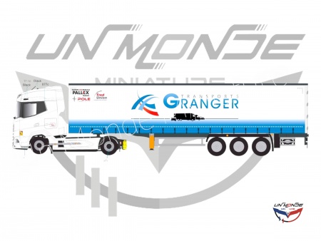 Daf XG Remorque TAUTLINER TRANSPORTS GRANGER