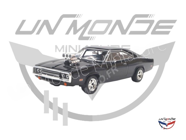 Dodge Charger Avec Motueur Sortant 1970 Black