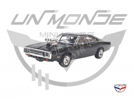 Dodge Charger Avec Motueur Sortant 1970 Black