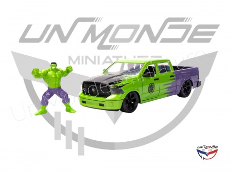 Dodge Ram 1500 With Hulk Figure Green 2014