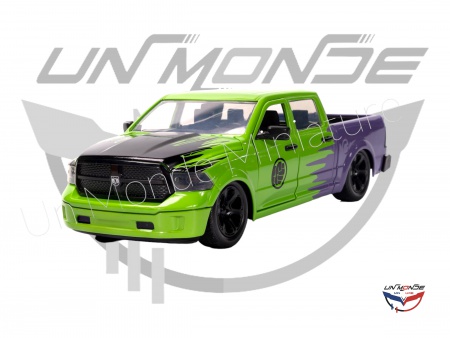 Dodge Ram 1500 With Hulk Figure Green 2014