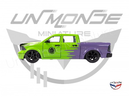 Dodge Ram 1500 With Hulk Figure Green 2014