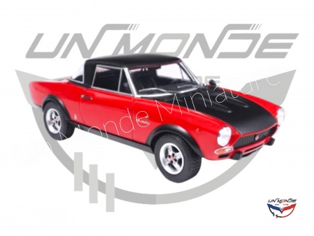 Fiat 124 Abarth 1974 Red and Black
