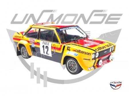 Fiat 131 Abarth #12 M.MOUTON-ANNIE 1980 Yellow
