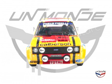 Fiat 131 Abarth #12 M.MOUTON-ANNIE 1980 Yellow