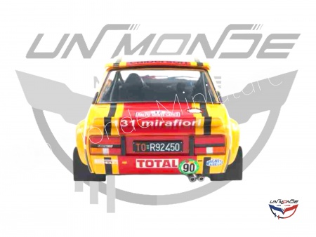 Fiat 131 Abarth #12 M.MOUTON-ANNIE 1980 Yellow