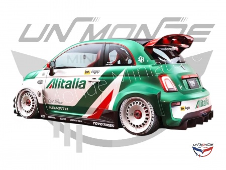 Fiat 595 Abarth Liberty Walk Body Kit Rally Tributo 2025