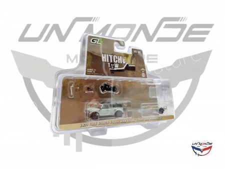 Ford Bronco 4-Door With Utility Trailer and Motorcycle