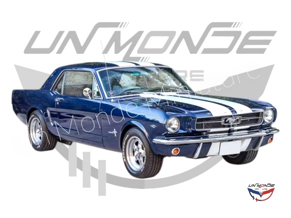 Ford Mustang Coupe 1966 Nightmist Blue Metallic