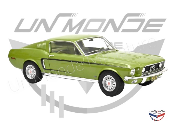 Ford Mustang Fastback GT 1968 Light Green Metallic