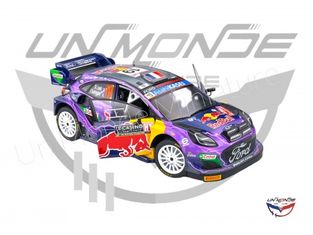 Ford Puma WRC Purple 2022