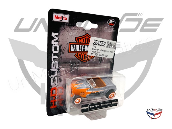 Ford Roadster Silver and Orange Harley Davidson