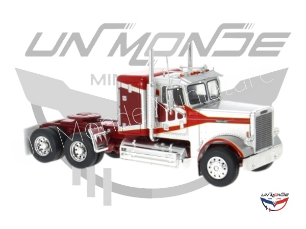 Freightliner FLC 120 64 T Silver & Rouge 1977