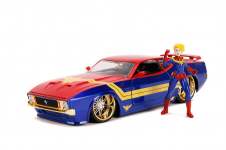 Hollywood Rides - 73 Mach 1 With Captain Marvel Figure