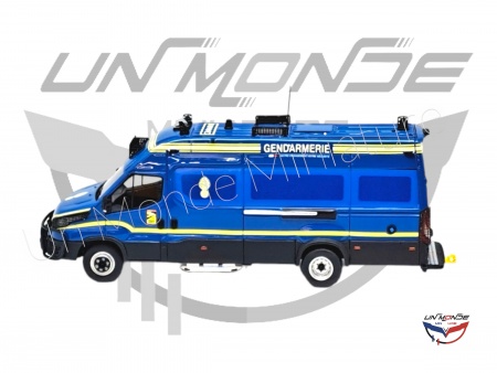 Iveco Daily Long Gruau VMG Vehicule Maintien de l\'Ordre 2022 Gendarmerie Bleu