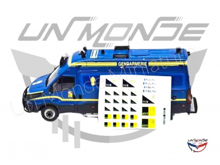 Iveco Daily Long Gruau VMG Vehicule Maintien de l\'Ordre 2022 Gendarmerie Bleu