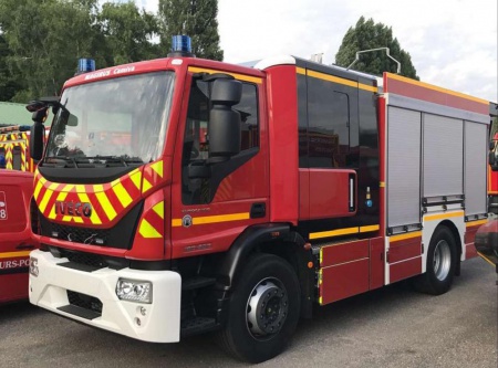 Iveco Magirus Team Cab FPT rideaux Gris Avec Décalques