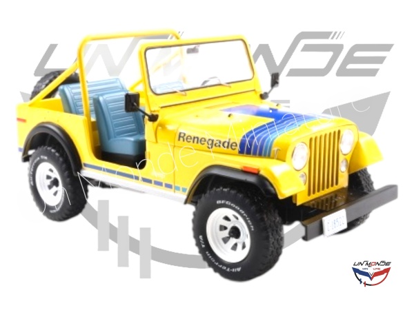 Jeep CJ-7 Renegade Jaune D�cor� 1980