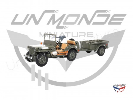 Jeep Willis Utilitaire Avec Remorque