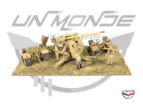 Krupp Flak 36 Avec Canon Flak Rohr 18 Arme Allemande