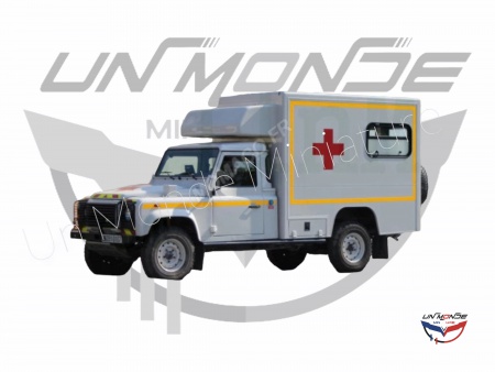 Land Rover 130 Ambulance Militaire Armée De Terre Blanc