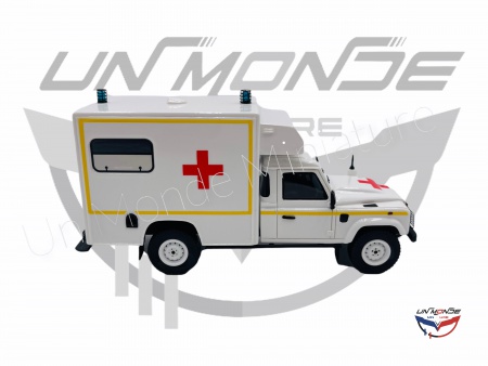 Land Rover 130 Ambulance Militaire Armée De Terre Blanc