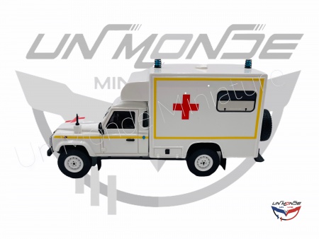 Land Rover 130 Ambulance Militaire Armée De Terre Blanc