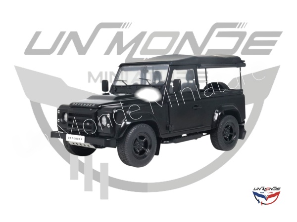 Land Rover Defender 90 Short 2016 With Rear Cover Black