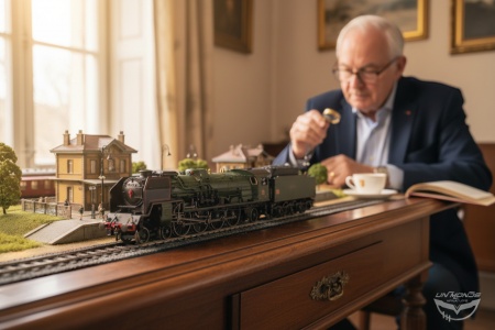 Locomotive &agrave; Vapeur 241 P 16 avecTender 34 P 308  Cit&eacute; du Train SNCF Analogique