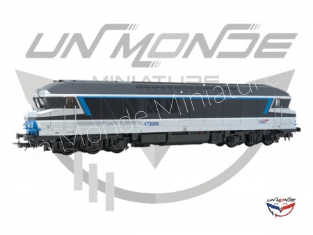 Locomotive Diesel CC 72006 Corail Plus Livr&eacute;e Bleu Isabelle Analogique