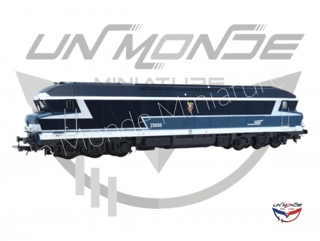Locomotive Diesel CC 72056 La Bourboule Bleu Analogique