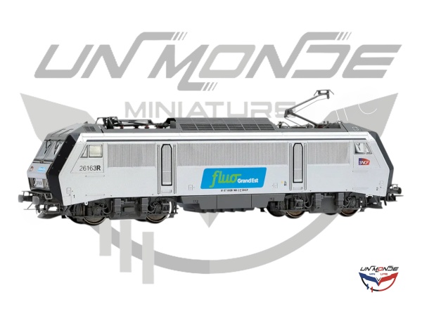 Locomotive Electrique bicourant BB 26163R livr�e fluo Grand Est SNCF Analogique